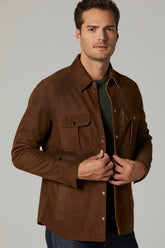 Men's Genuine Leather Jacket 20SGD6380CE Cognac