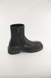Women's Black and Tank Leather 133718