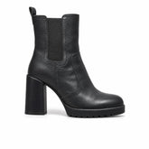 Women's Leather Boots 21WFD240418 Black