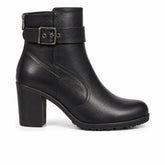 Women's Synthetic Leather Boots 21WFE253418 Black