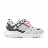 Women's Synthetic Leather Shoes 22SFE268014 Grey Pink