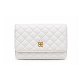 Women Quilted Crossbody Bag 22SBD2003KP White