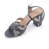 Women's Synthetic Leather Sandals 20SFT279614 Black