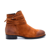 Women's Leather Boots 20WFD220410 Light Brown
