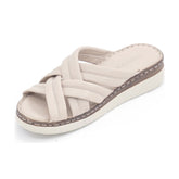 Women's Leather Shoes 22SFD340918 Beige