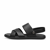 Men's Genuine Leather Shoes 22SFD638818 Black