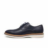 Men's Genuine Leather Shoes 22SFD660118 Navy Blue
