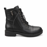 Women's Leather Boots 22WFD180418 Black