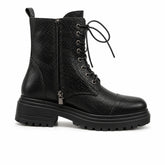Women's Leather Boots 20WFD221540 Black