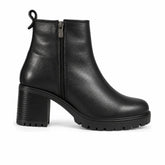 Women's Leather Boots 20WFD222318 Black