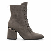 Women's Leather Boots 21WFD100410 Grey
