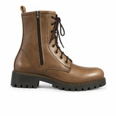 Women's Leather Boots 21WFD181318 Brown