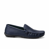 Men's Genuine Leather Shoes 22SFD6804FT Navy Blue