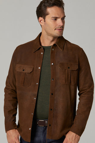 Men's Genuine Leather Jacket 20SGD6380CE Cognac