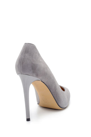 Women's Leather Stilettos 20WFD160210 Grey