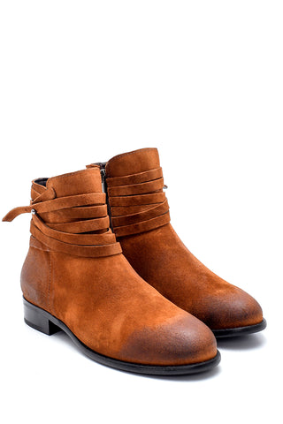 Women's Leather Boots 20WFD220410 Light Brown