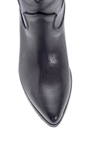 Women's Leather Boots 20WFD225418 Black