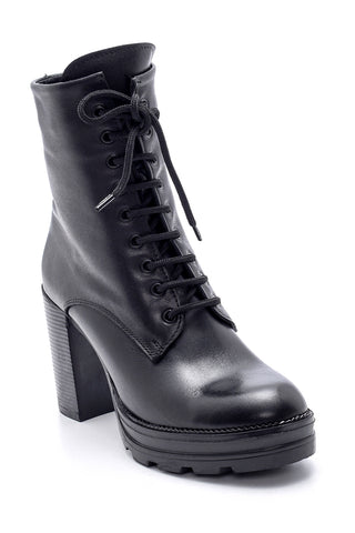 Women's Leather Boots 20WFD226018 Black