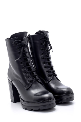 Women's Leather Boots 20WFD226018 Black