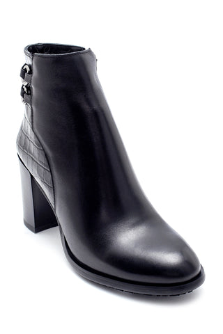 Women's Leather Boots 20WFD271314 Black