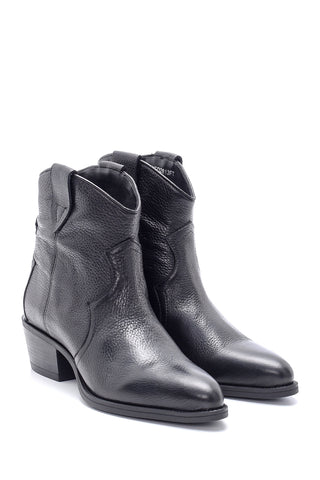 Women's Leather Boots 20WFD2813FT Black