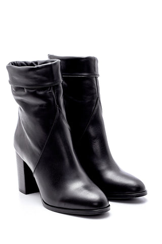 Women's Leather Boots 20WFD281518 Black