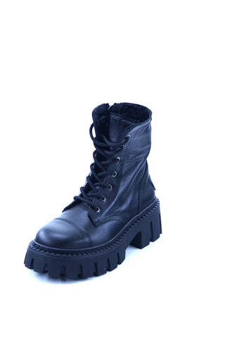 Women's Leather Platform Boots 131018