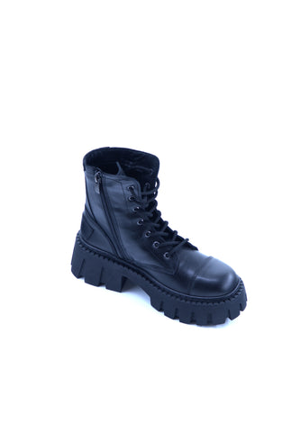 Women's Leather Platform Boots 131018