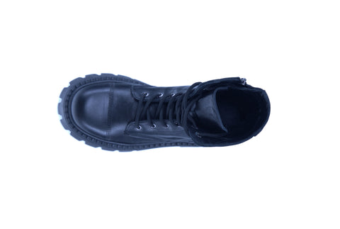 Women's Leather Platform Boots 131018
