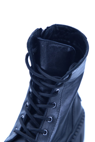 Women's Leather Platform Boots 131018