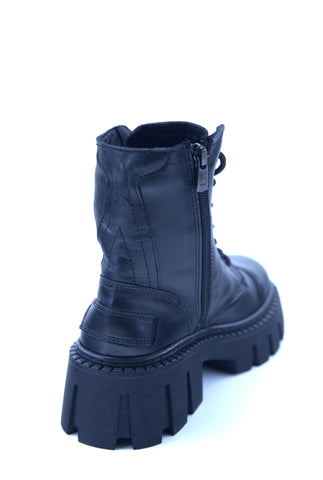 Women's Leather Platform Boots 131018