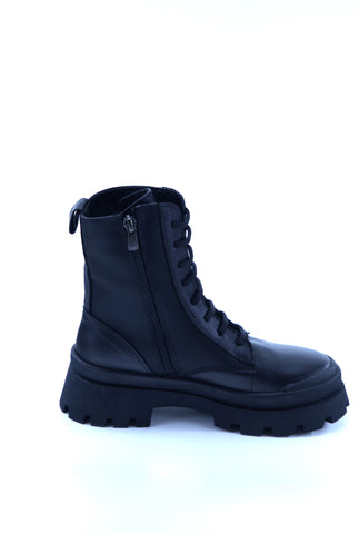 Women's Black Leather Boots 133818