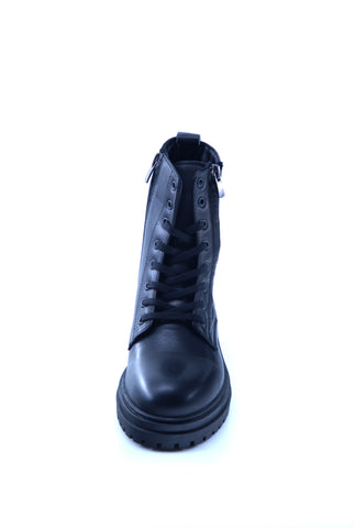 Women's Black Leather Boots 510618