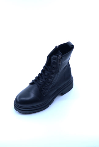 Women's Black Leather Boots 510618