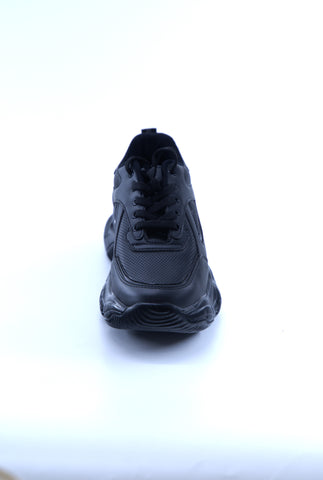 Women's Leather Boots Black and White 260514