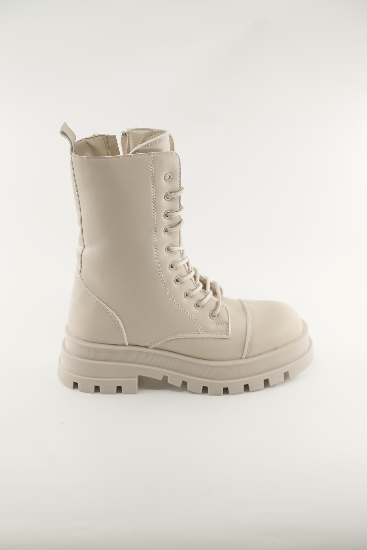 Women's Black And Creme Leather 190618