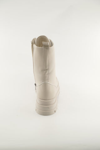 Women's Black And Creme Leather 190618