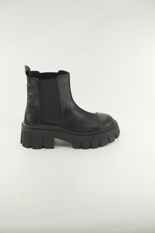 Women's Black Leather 130918