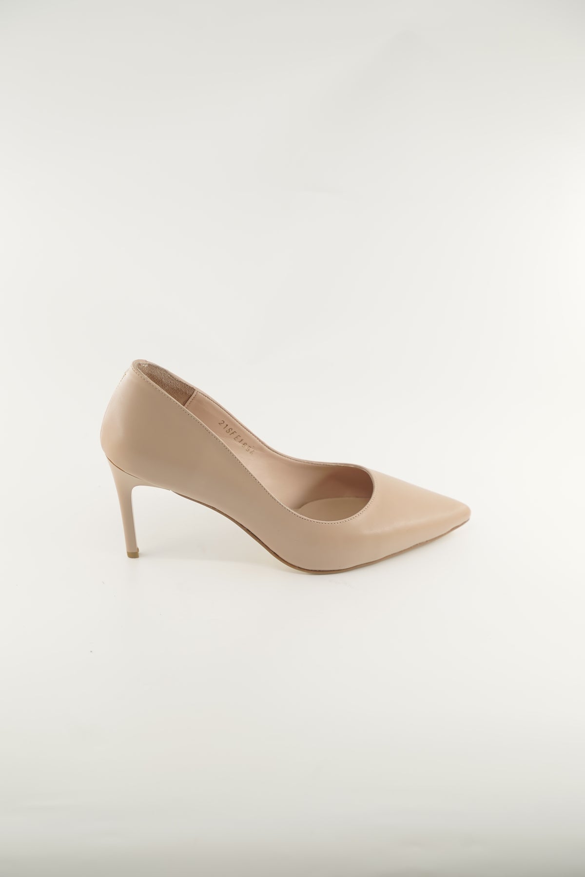 Women's Baige and Black  Leather 165418