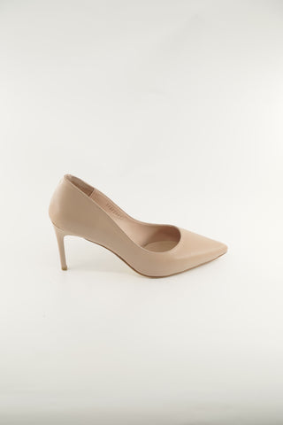 Women's Baige and Black  Leather 165418