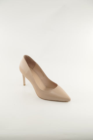 Women's Baige and Black  Leather 165418