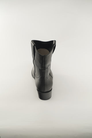 Women's Black and Beige  Leather 1503FT