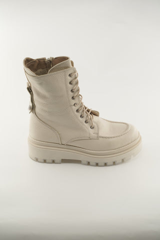 Women's Black  and Beige Leather 183518