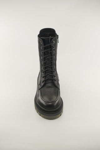 Women's Black  and Beige Leather 183518