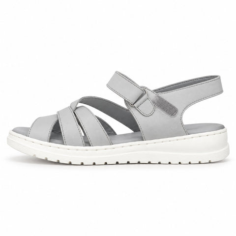 Women's Leather Shoes 21SFD340618 Grey