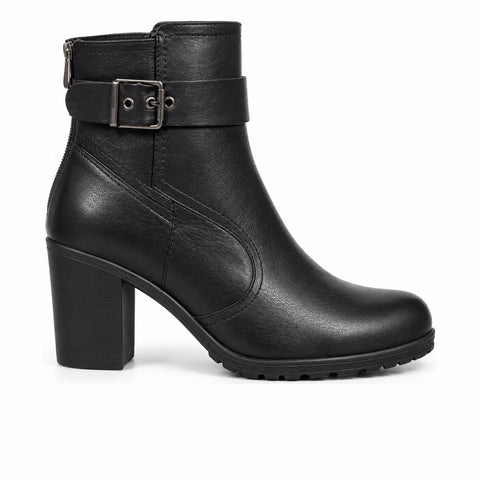 Women's Synthetic Leather Boots 21WFE253418 Black