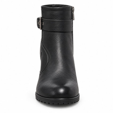 Women's Synthetic Leather Boots 21WFE253418 Black