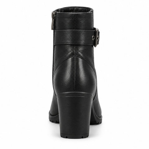 Women's Synthetic Leather Boots 21WFE253418 Black