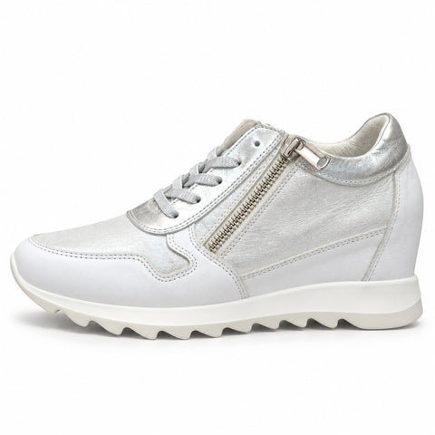 Women's Leather Shoes 22SFD370414 Silver