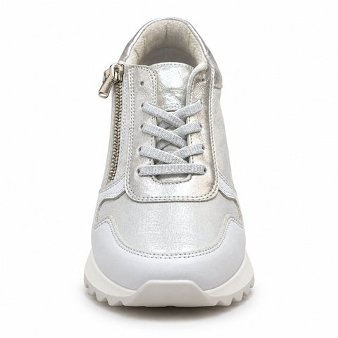 Women's Leather Shoes 22SFD370414 Silver